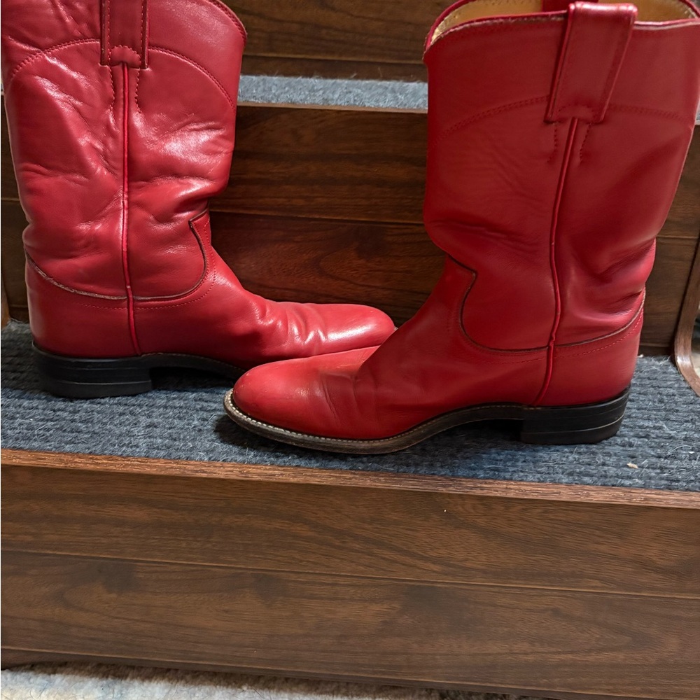 Justin Boots Red Heeled Women's Boots